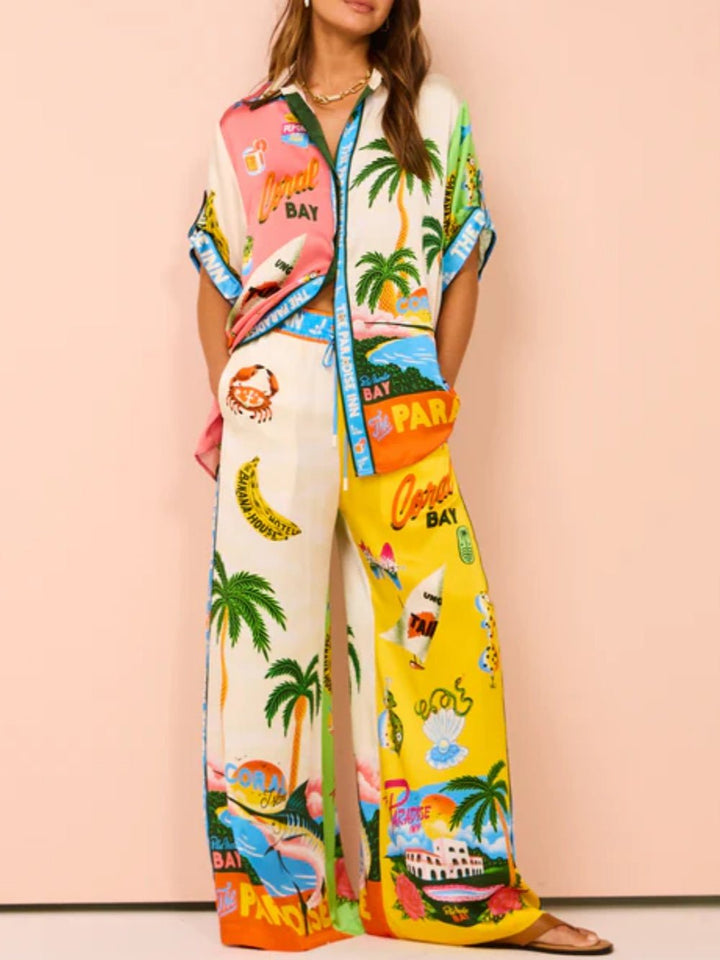 Valeria | Conjunto Impreso de Verano en la Playa Soleada