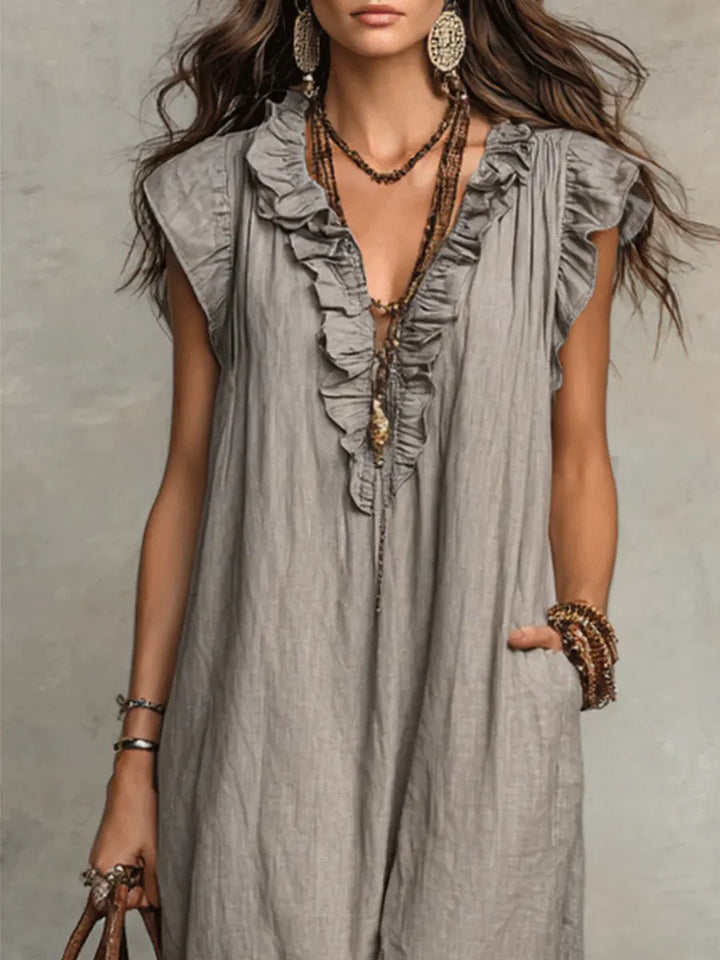 Adriana | Vestido Largo Bohemio de  Algodón