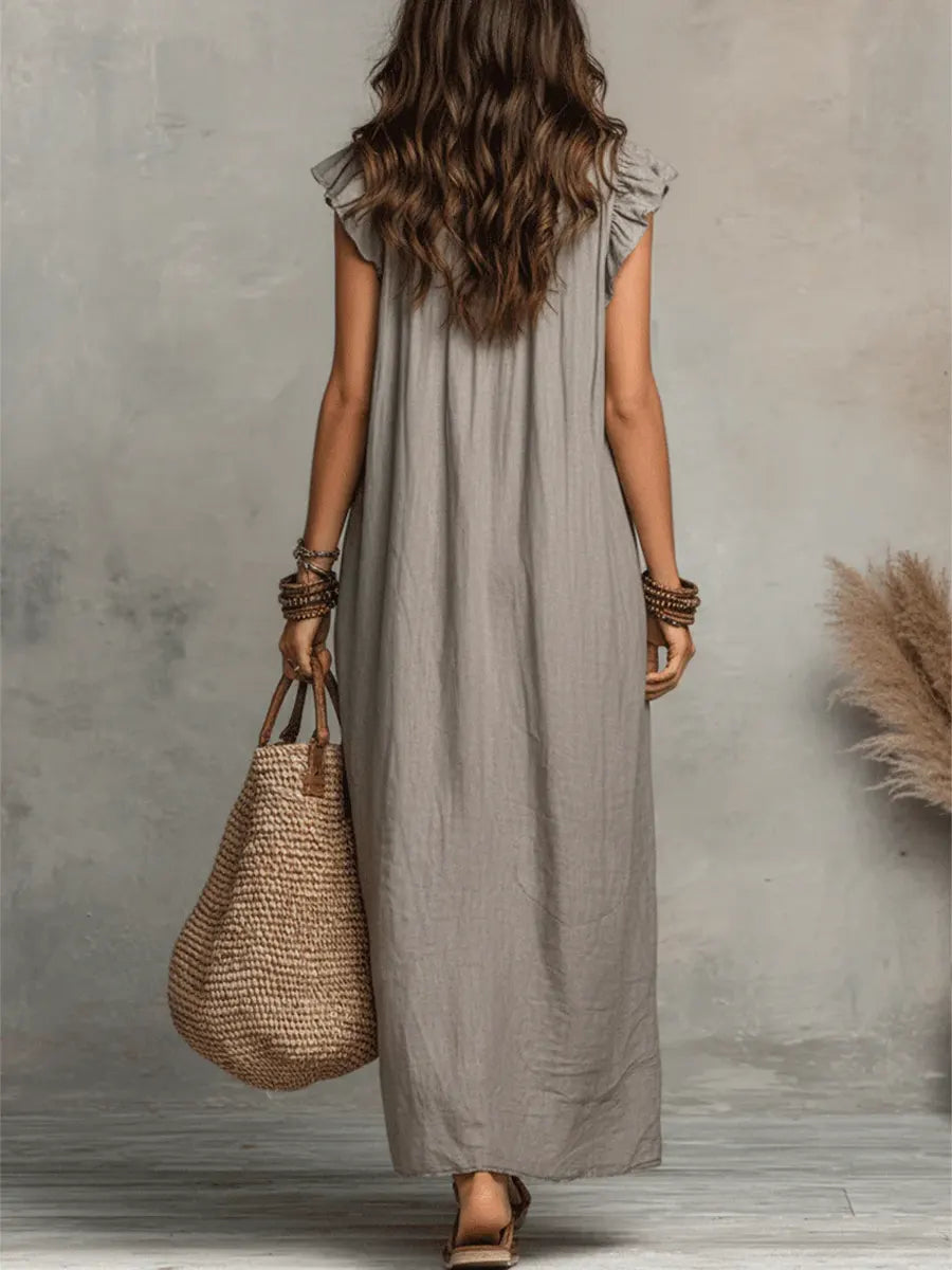 Adriana | Vestido Largo Bohemio de  Algodón