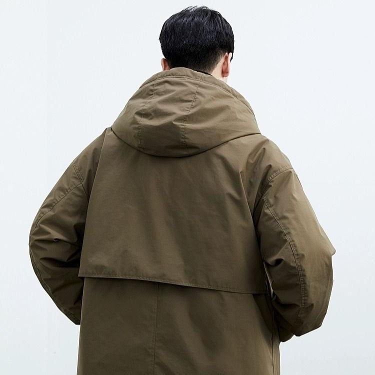Fulgencio | Gabardina Oversize de Hombre con Capucha