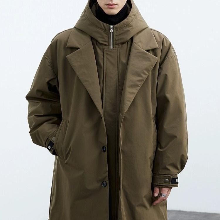 Fulgencio | Gabardina Oversize de Hombre con Capucha