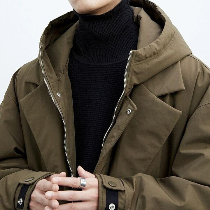 Fulgencio | Gabardina Oversize de Hombre con Capucha