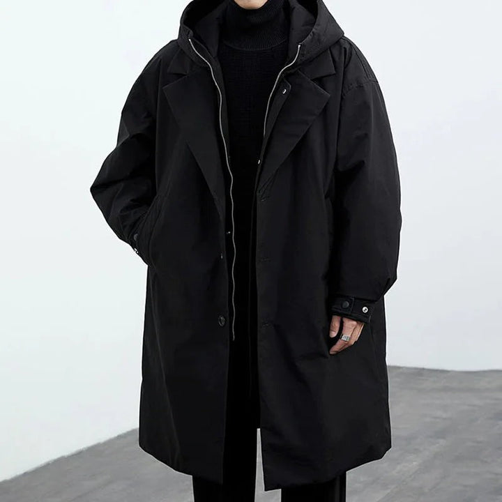 Fulgencio | Gabardina Oversize de Hombre con Capucha