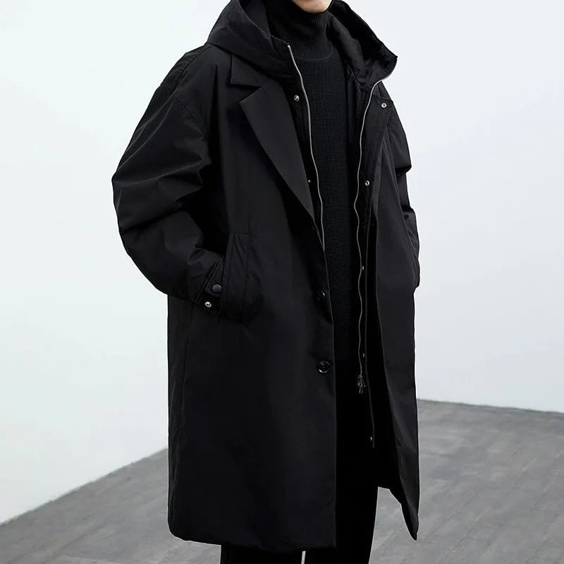 Fulgencio | Gabardina Oversize de Hombre con Capucha