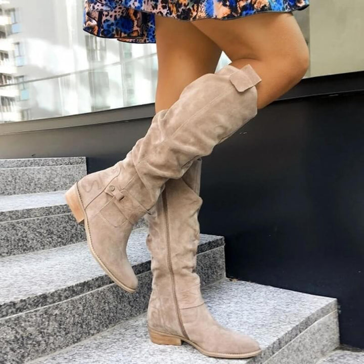 Primitiva | Botas Elegantes de Mujer con Suela Cómoda - Beige
