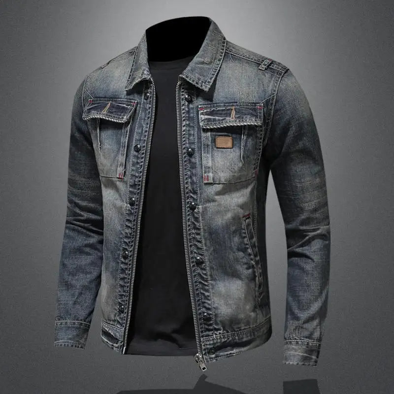 Jaime | Chaqueta Vaquera de Hombre de Cuello Alto