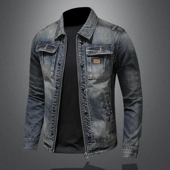 Jaime | Chaqueta Vaquera de Hombre de Cuello Alto