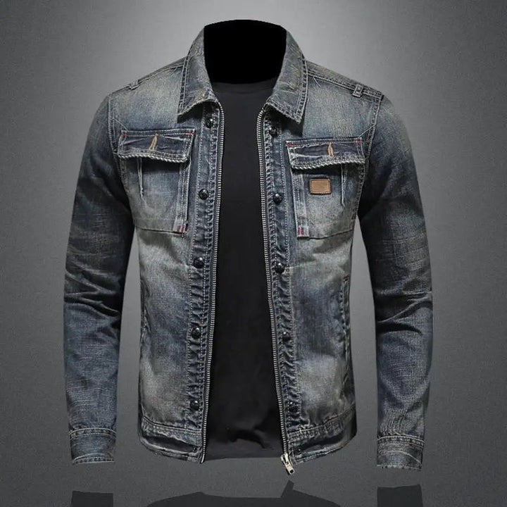 Jaime | Chaqueta Vaquera de Hombre de Cuello Alto