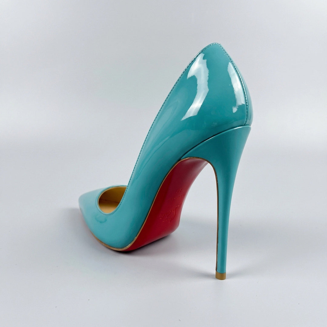 Sinforosa | Stilettos Clásicos de Punta Fina Brillante - 4