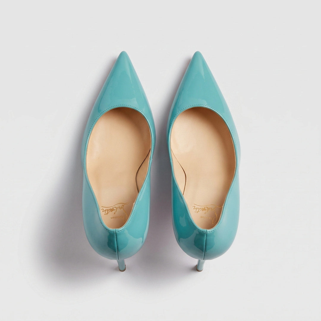 Sinforosa | Stilettos Clásicos de Punta Fina Brillante - 5