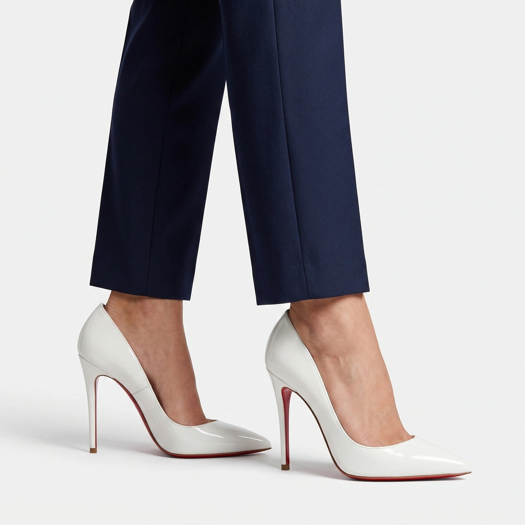 Sinforosa | Stilettos Clásicos de Punta Fina Brillante - 8