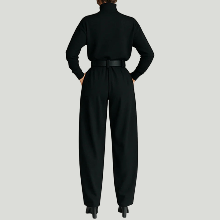 Juliet | Conjunto de suéter de cuello alto y pantalón recto