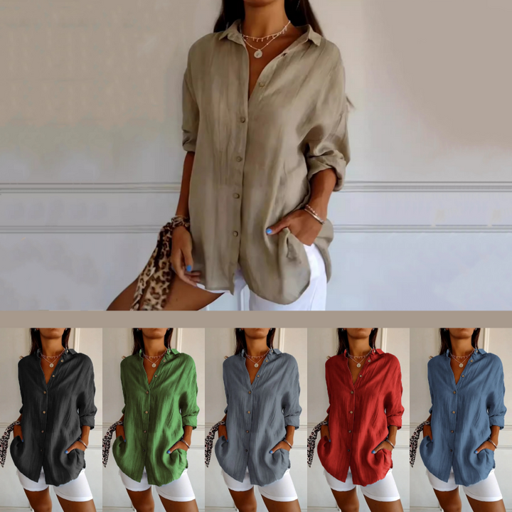 Juana | Camisa Clásica de Solapa Simple