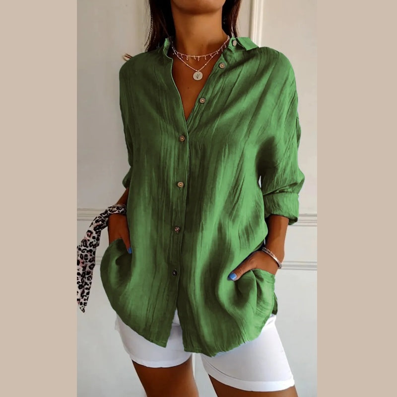 Juana | Camisa Clásica de Solapa Simple