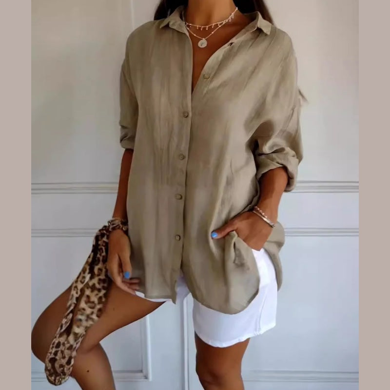 Juana | Camisa Clásica de Solapa Simple