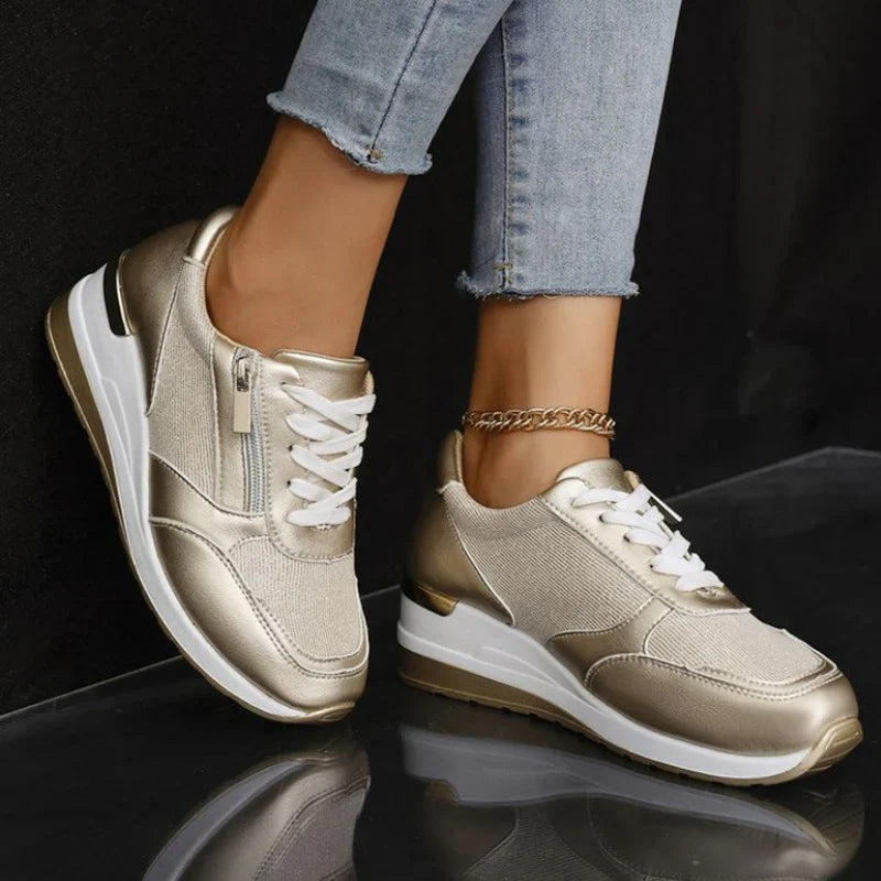 Ana | Nuevas zapatillas ortopédicas con cordones y cierre lateral con cremallera para mujeres