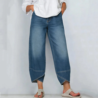 Elena | Jeans Cortos de Pierna Ancha Casual