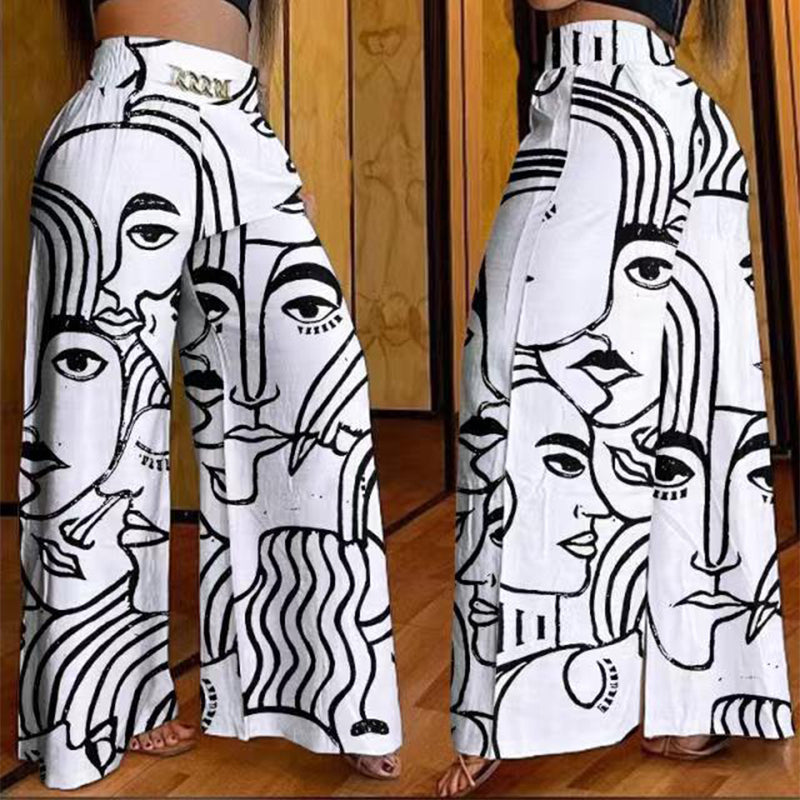 Marta | Pantalón ancho de tiro alto moldeador