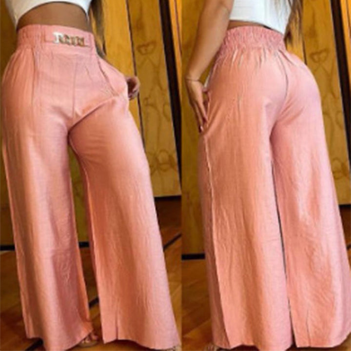Marta | Pantalón ancho de tiro alto moldeador