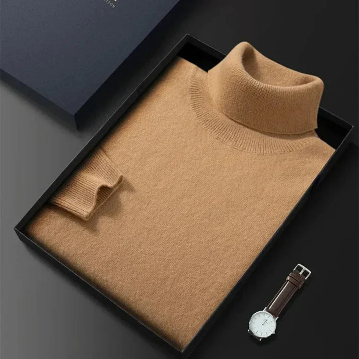 Anacleto | Jersey de Cuello Alto de Hombre de Punto Refinado