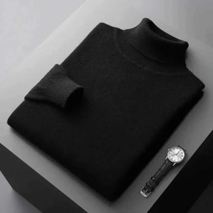 Anacleto | Jersey de Cuello Alto de Hombre de Punto Refinado