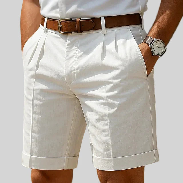 Diego | Pantalones Cortos De Verano Plisados Para Hombres