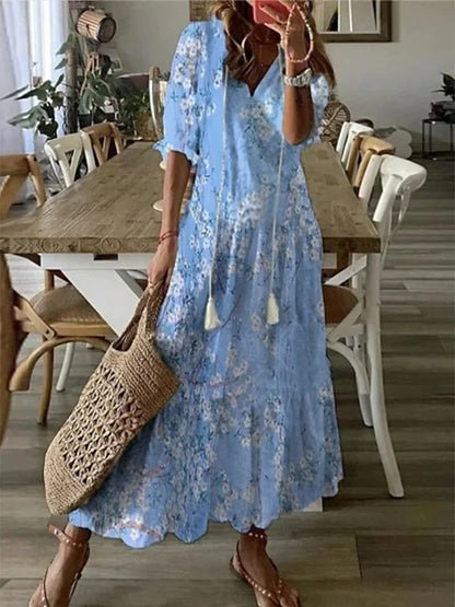 Felisa | Vestido Midi de Estilo Boho Sin Esfuerzo