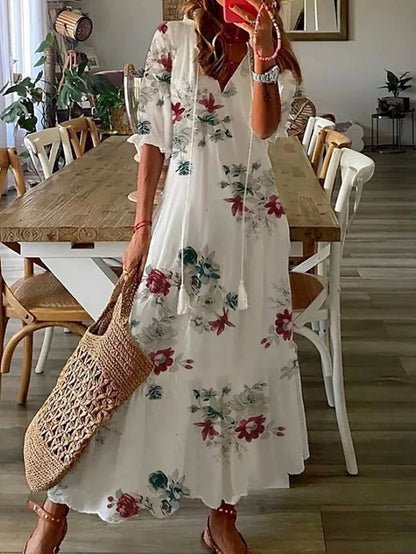 Felisa | Vestido Midi de Estilo Boho Sin Esfuerzo