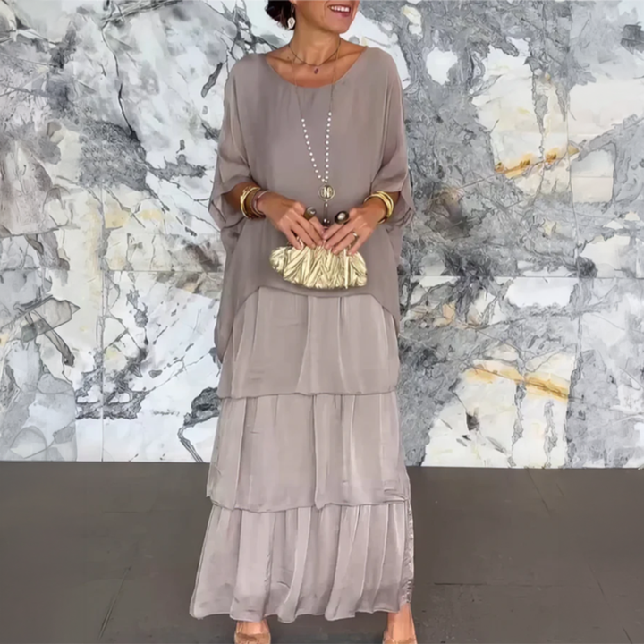 Lourdes | Vestido largo fluido elegante