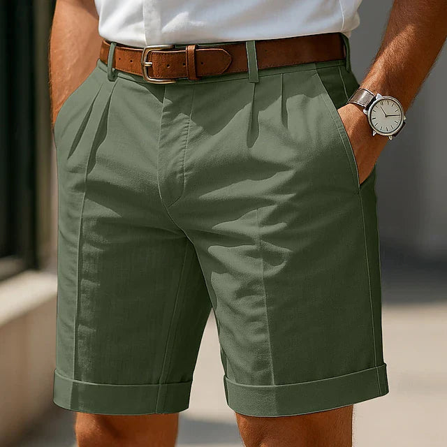 Diego | Pantalones Cortos De Verano Plisados Para Hombres