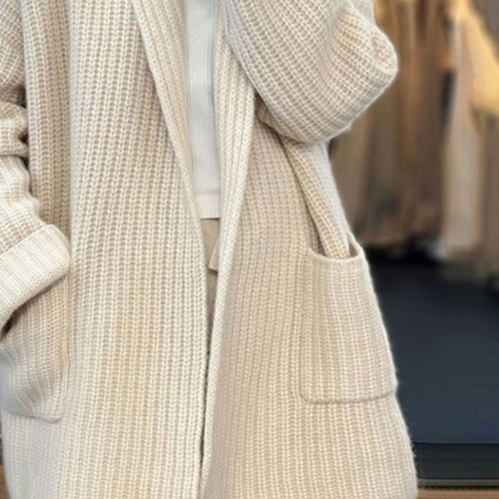 Vega | Cárdigan Oversize de Mujer con Cuello Bufanda